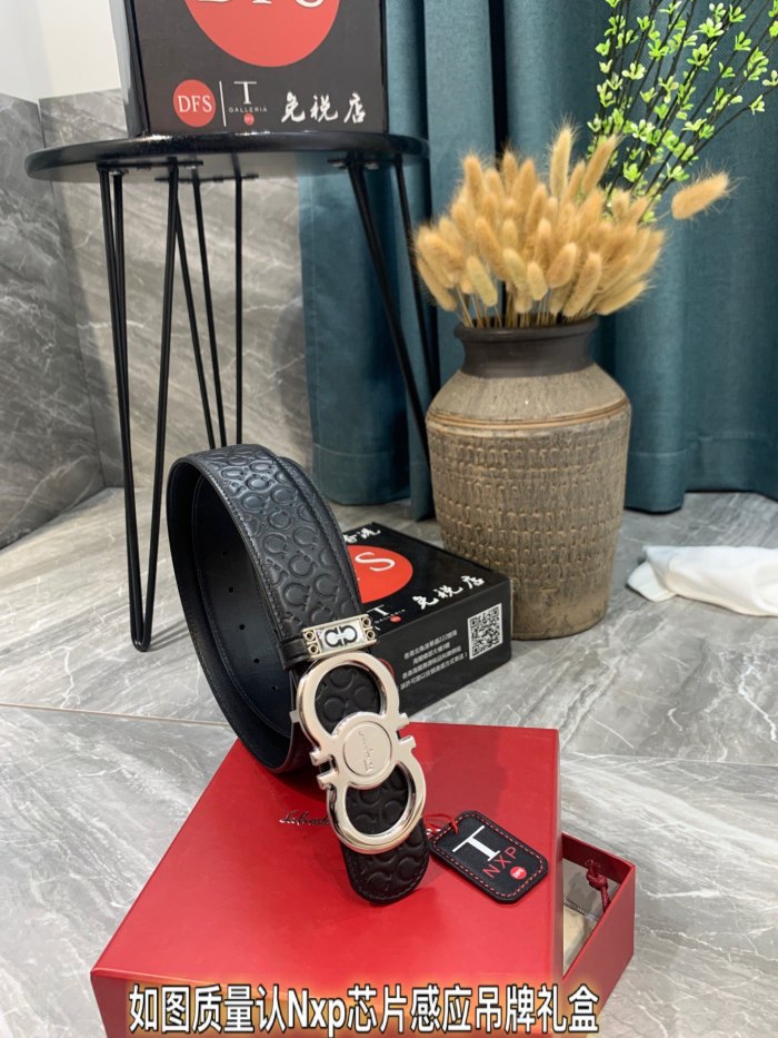 Streetwear Belt Ferragamo 319357 size:3.5cm