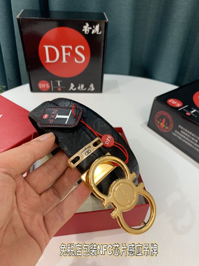 Streetwear Belt Ferragamo 319223 size:3.5cm