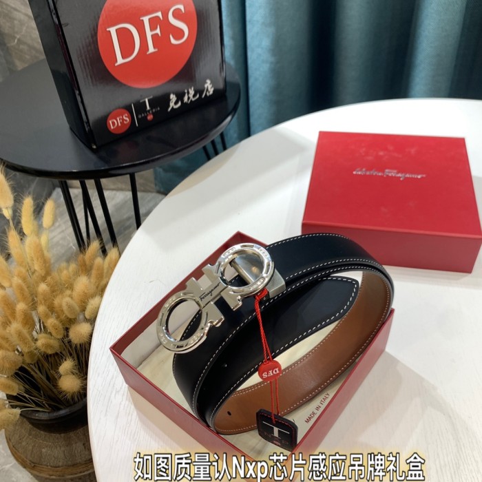 Streetwear Belt Ferragamo 319436 size:3.5cm