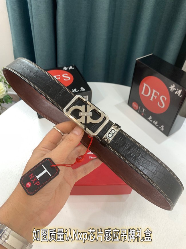 Streetwear Belt Ferragamo 319272 size:3.5cm