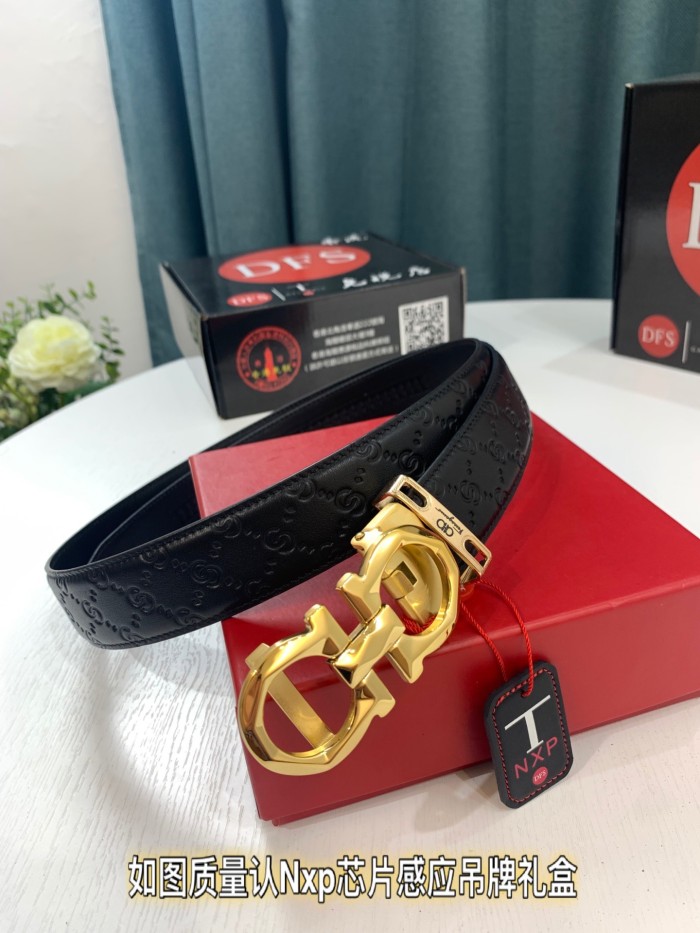 Streetwear Belt Ferragamo 319251 size:3.5cm