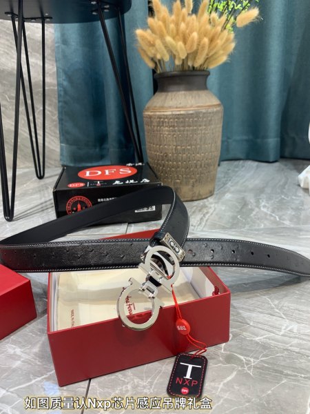 Streetwear Belt Ferragamo 319377 size:3.5cm