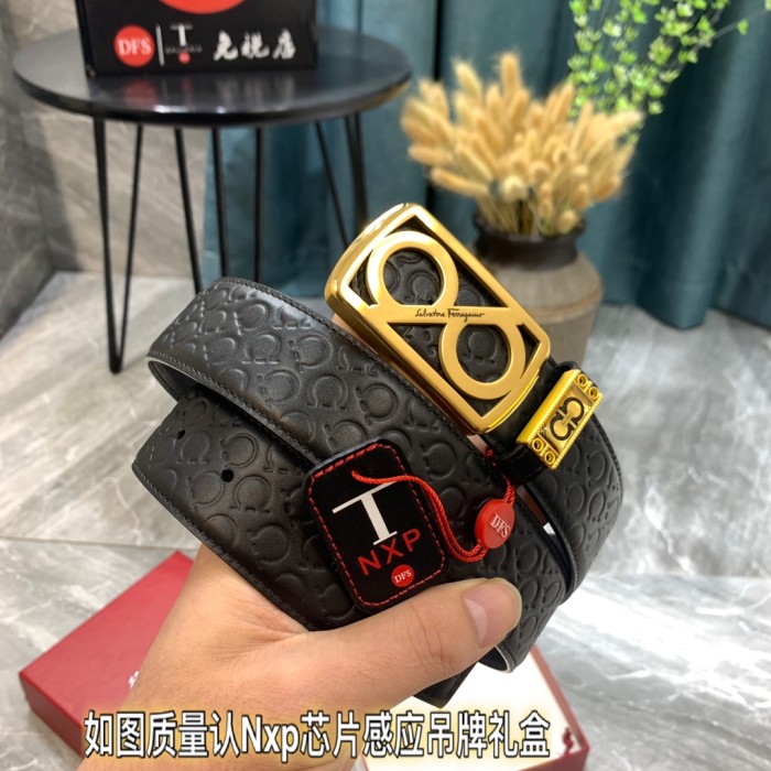 Streetwear Belt Ferragamo 319396 size:3.5cm