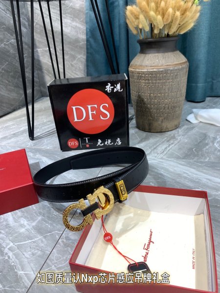 Streetwear Belt Ferragamo 319326 size:3.5cm