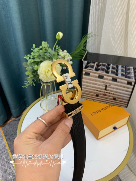 Streetwear Belt Ferragamo 319158 size:3.5cm