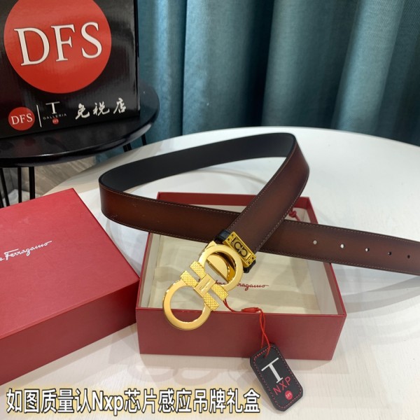 Streetwear Belt Ferragamo 319424 size:3.5cm