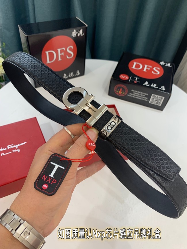 Streetwear Belt Ferragamo 319292 size:3.5cm