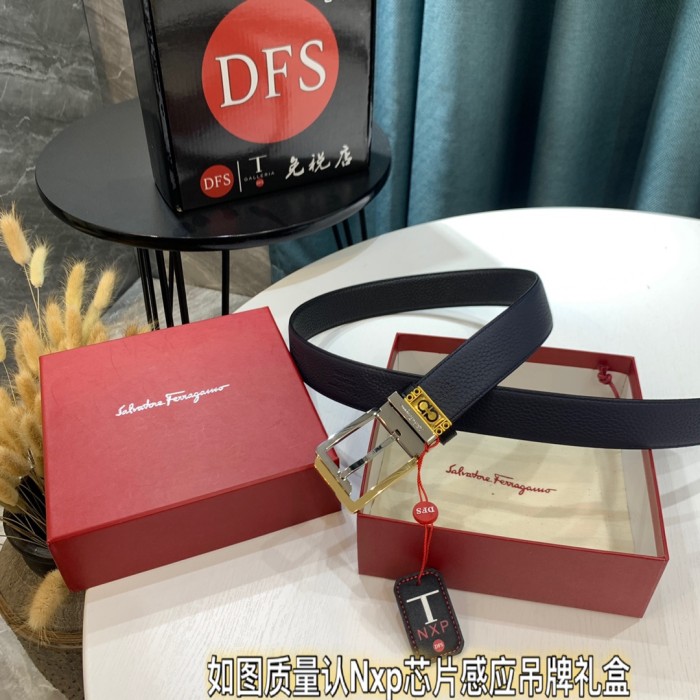 Streetwear Belt Ferragamo 319428 size:3.5cm