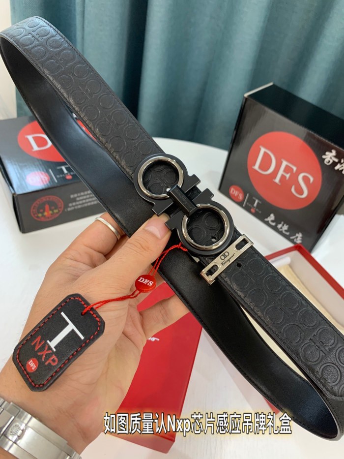 Streetwear Belt Ferragamo 319287size:3.5cm