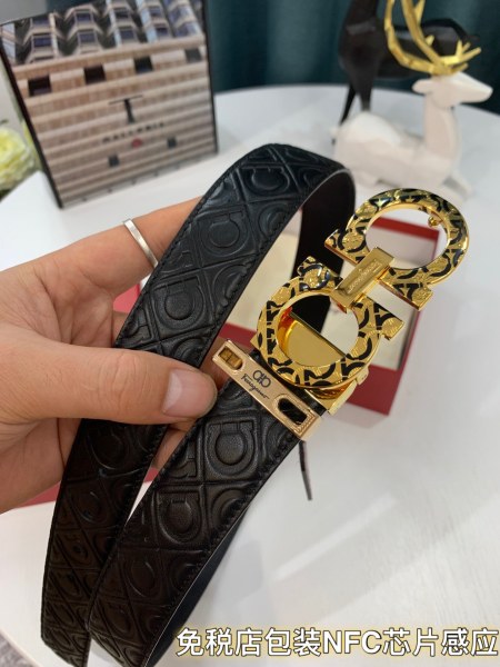 Streetwear Belt Ferragamo 319184 size:3.5cm