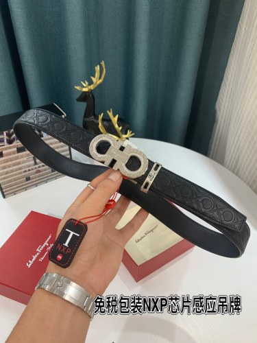 Streetwear Belt Ferragamo 319171 size:3.5cm