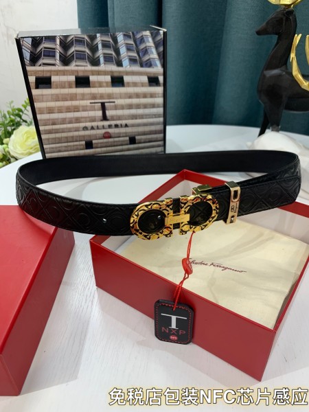 Streetwear Belt Ferragamo 319184 size:3.5cm