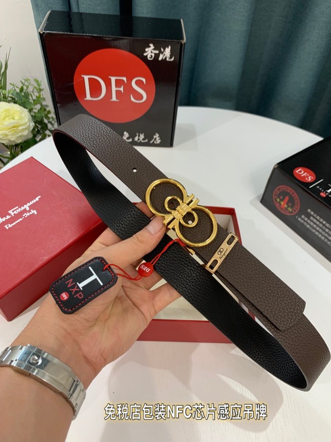 Streetwear Belt Ferragamo 319227 size:3.5cm