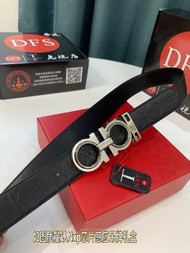 Streetwear Belt Ferragamo 319286 size:3.5cm