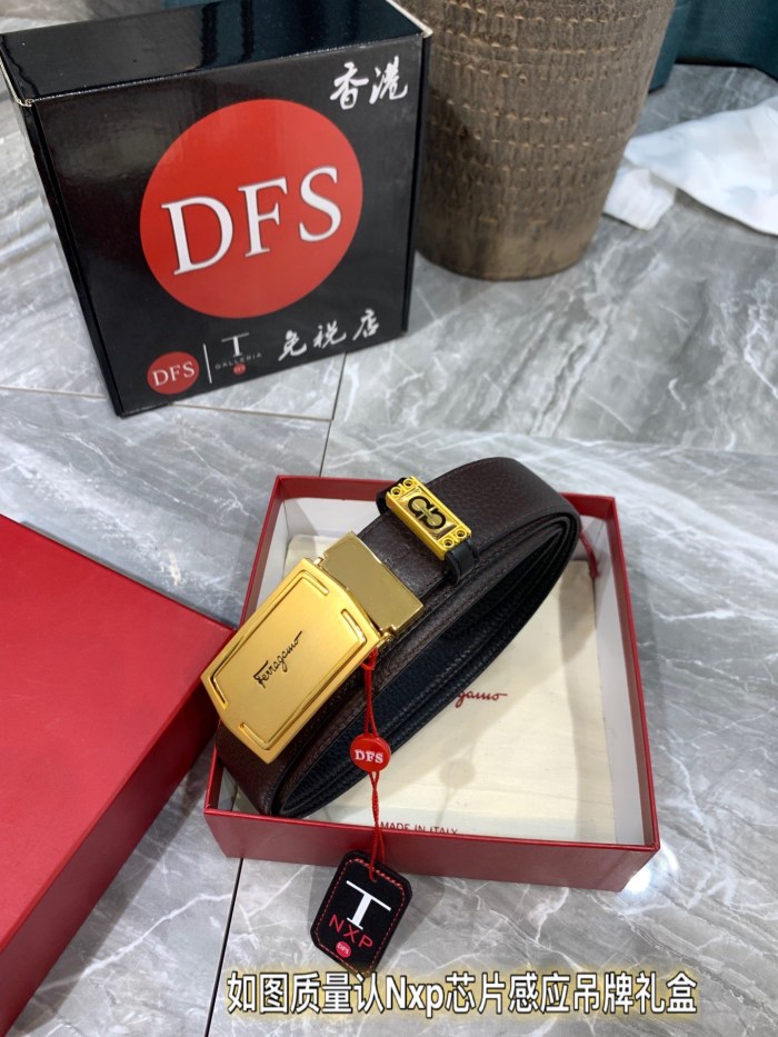 Streetwear Belt Ferragamo 319314 size:3.5cm