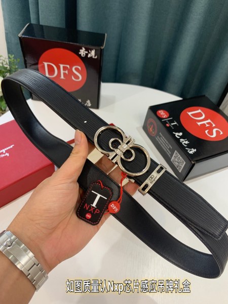 Streetwear Belt Ferragamo 319256 size:3.5cm