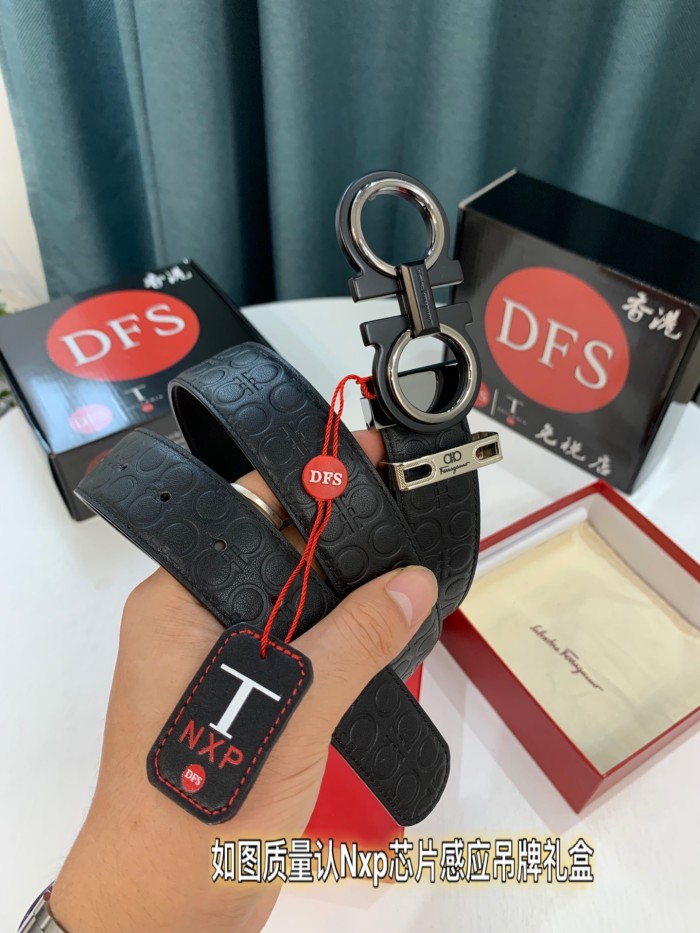 Streetwear Belt Ferragamo 319287size:3.5cm