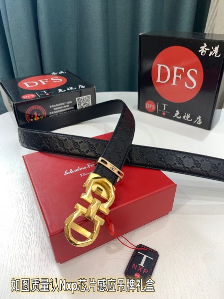 Streetwear Belt Ferragamo 319251 size:3.5cm