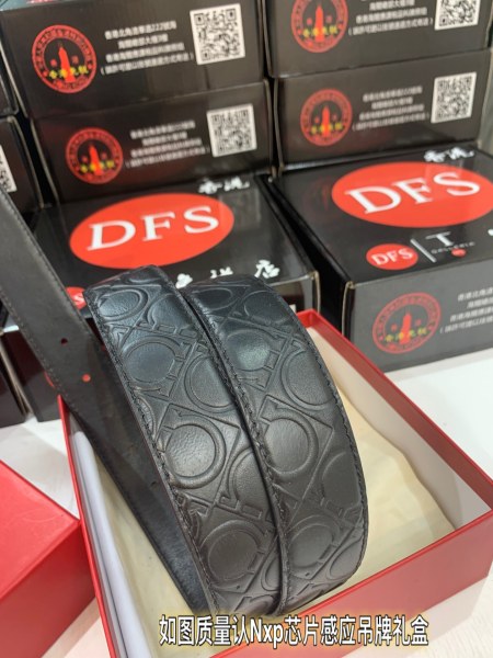 Streetwear Belt Ferragamo 319232 size:3.5cm