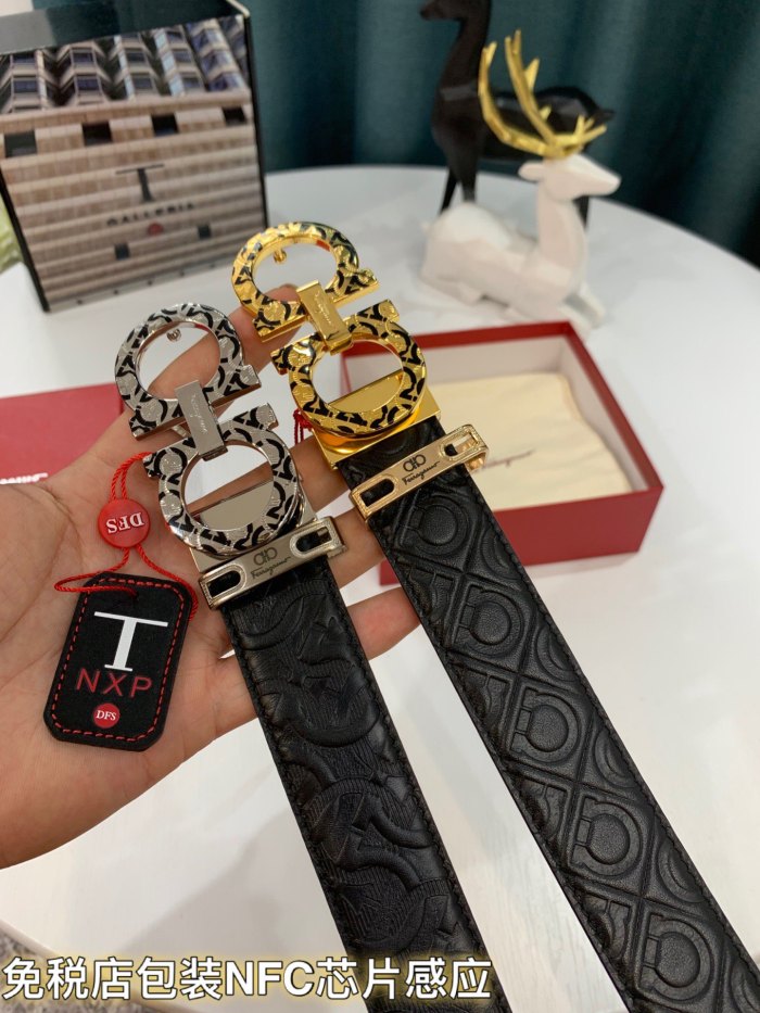 Streetwear Belt Ferragamo 319184 size:3.5cm