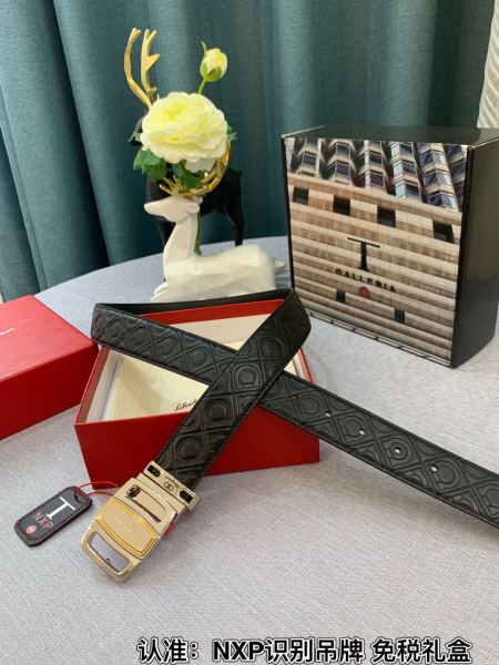 Streetwear Belt Ferragamo 319147 size:3.5cm
