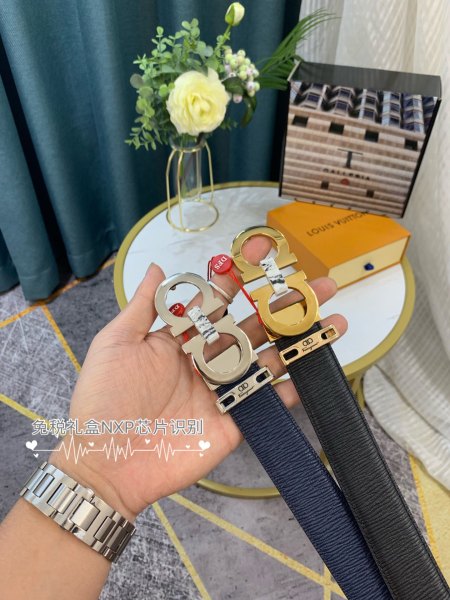 Streetwear Belt Ferragamo 319159 size:3.5cm