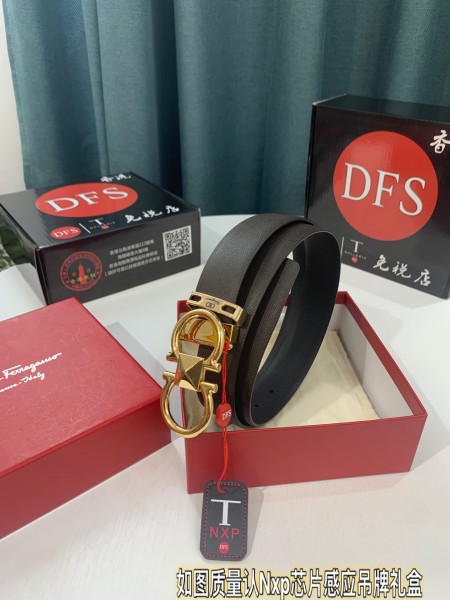 Streetwear Belt Ferragamo 319235 size:3.5cm