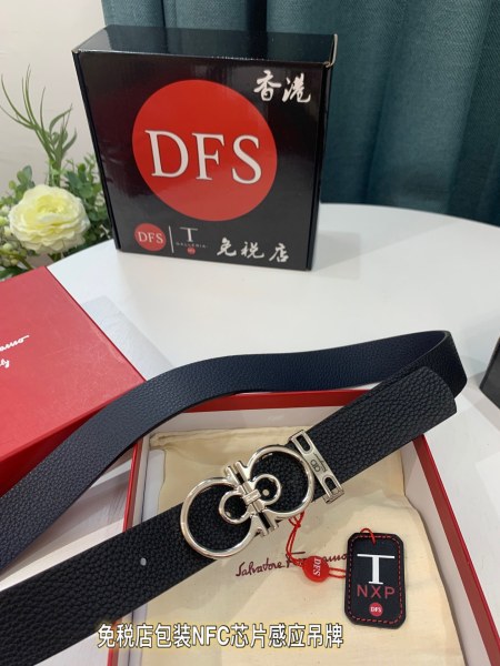 Streetwear Belt Ferragamo 319228 size:3.5cm