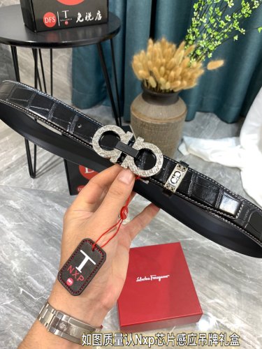 Streetwear Belt Ferragamo 319327 size:3.5cm