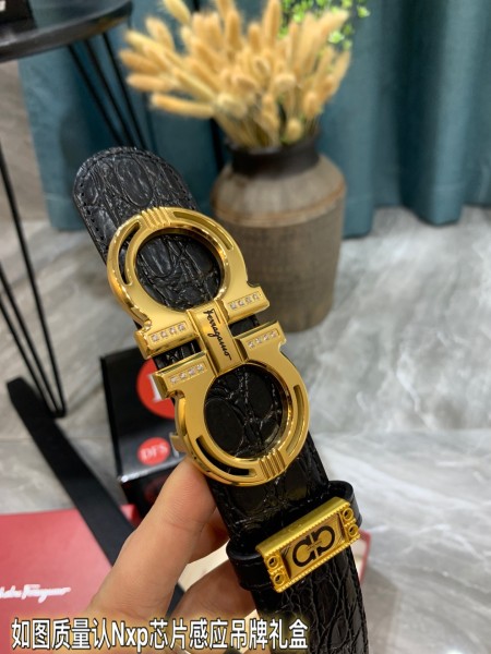 Streetwear Belt Ferragamo 319391 size:3.5cm