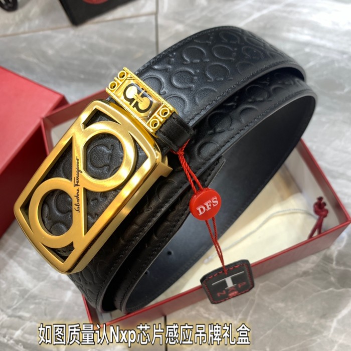 Streetwear Belt Ferragamo 319396 size:3.5cm
