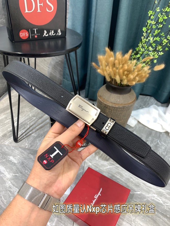 Streetwear Belt Ferragamo 319315 size:3.5cm