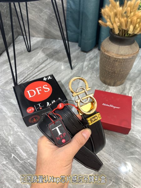 Streetwear Belt Ferragamo 319322 size:3.5cm