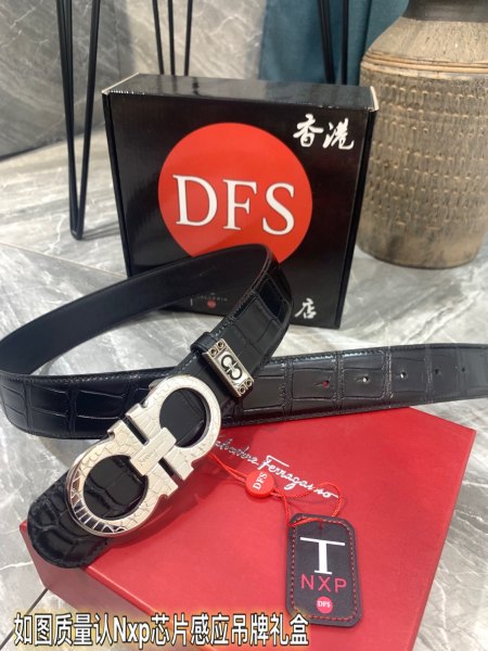 Streetwear Belt Ferragamo 319330 size:3.5cm