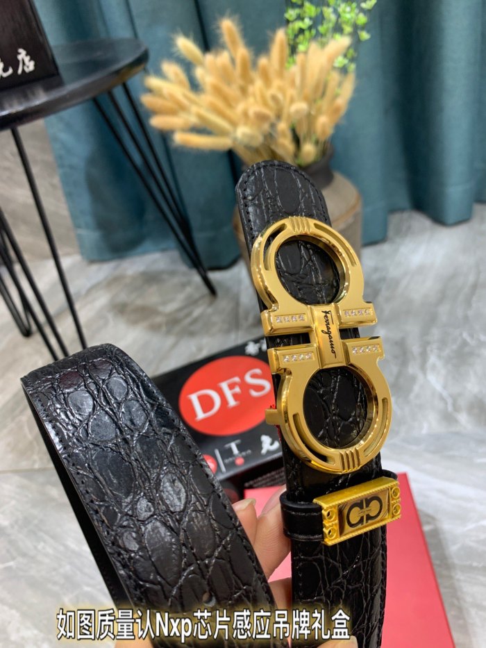 Streetwear Belt Ferragamo 319391 size:3.5cm