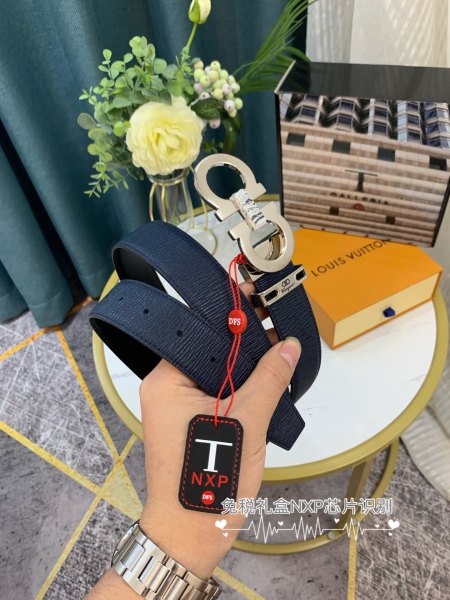 Streetwear Belt Ferragamo 319159 size:3.5cm