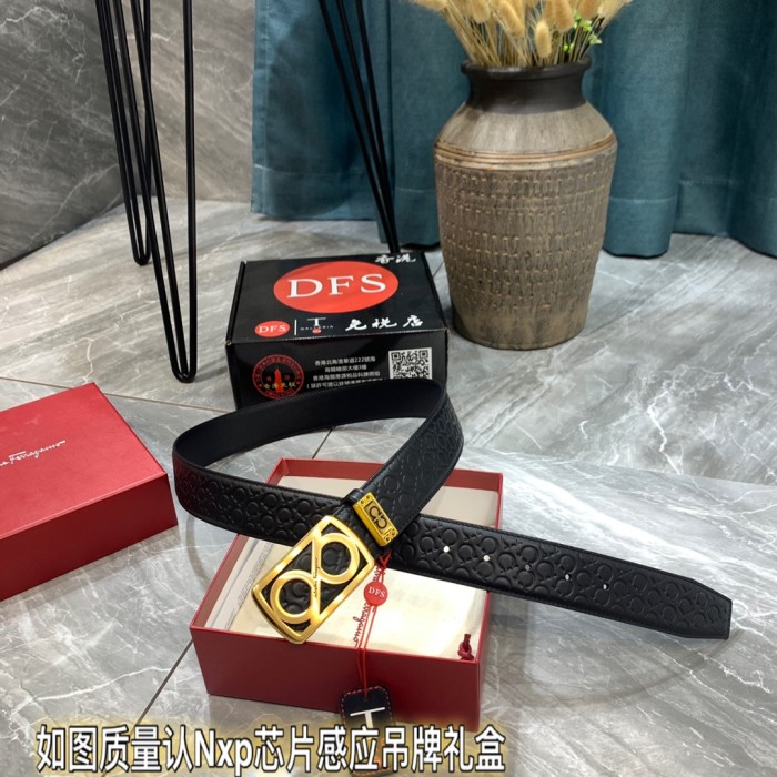 Streetwear Belt Ferragamo 319396 size:3.5cm