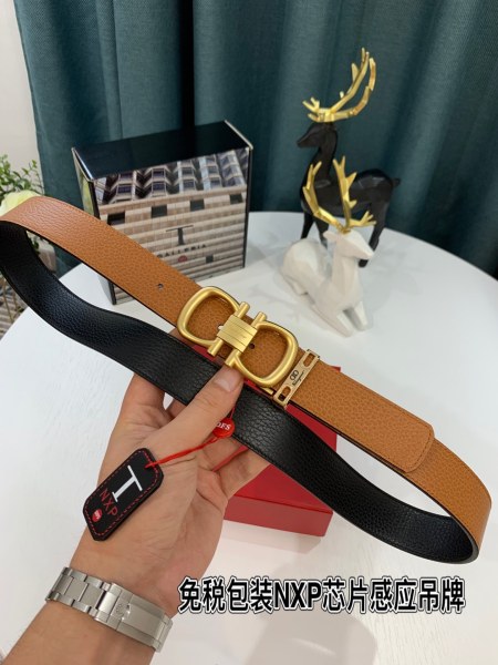 Streetwear Belt Ferragamo 319210 size:3.5cm