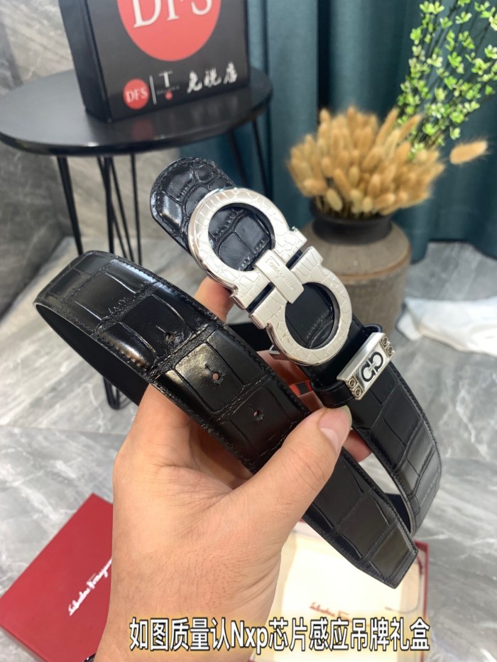 Streetwear Belt Ferragamo 319330 size:3.5cm