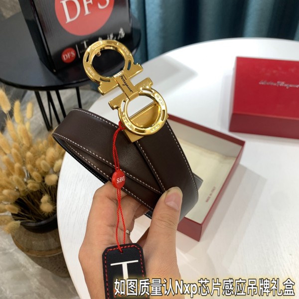 Streetwear Belt Ferragamo 319437 size:3.5cm