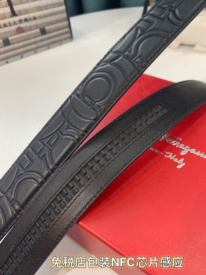 Streetwear Belt Ferragamo 319187 size:3.5cm