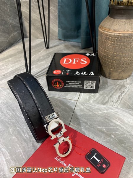 Streetwear Belt Ferragamo 319377 size:3.5cm