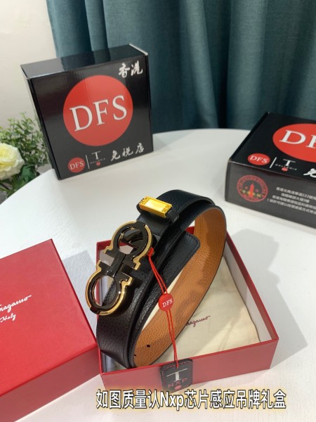 Streetwear Belt Ferragamo 319244 size:3.5cm