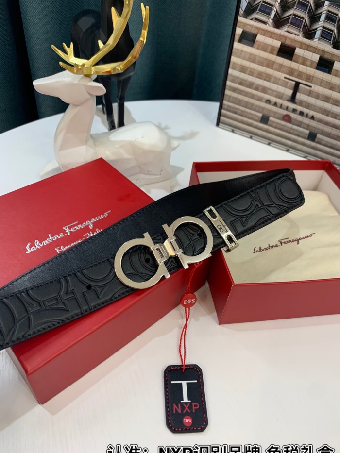 Streetwear Belt Ferragamo 319191 size:3.5cm