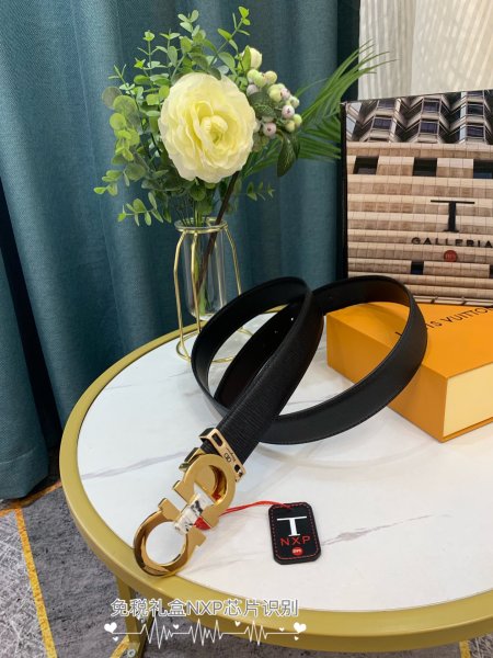 Streetwear Belt Ferragamo 319158 size:3.5cm
