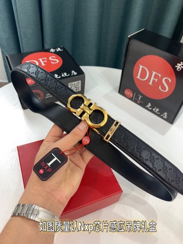 Streetwear Belt Ferragamo 319251 size:3.5cm