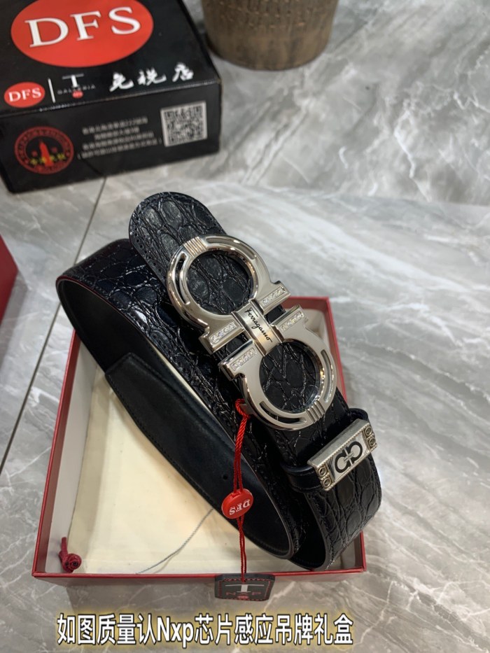Streetwear Belt Ferragamo 319392 size:3.5cm