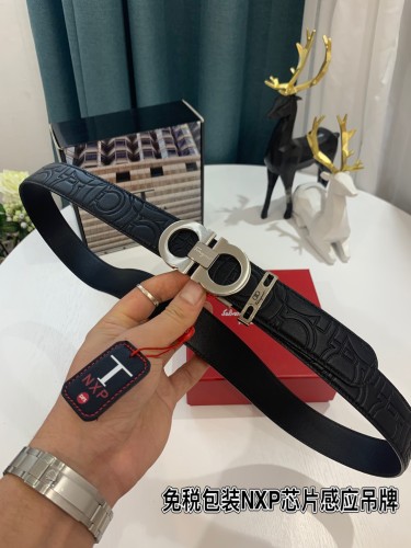 Streetwear Belt Ferragamo 319218 size:3.5cm