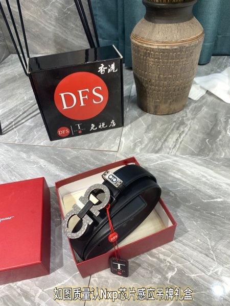 Streetwear Belt Ferragamo 319383 size:3.5cm