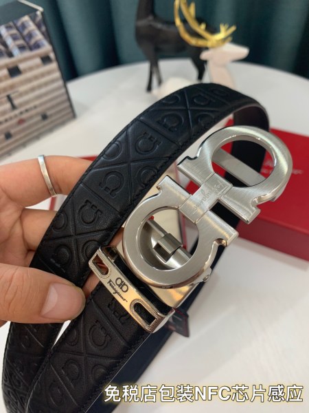 Streetwear Belt Ferragamo 319188 size:3.5cm